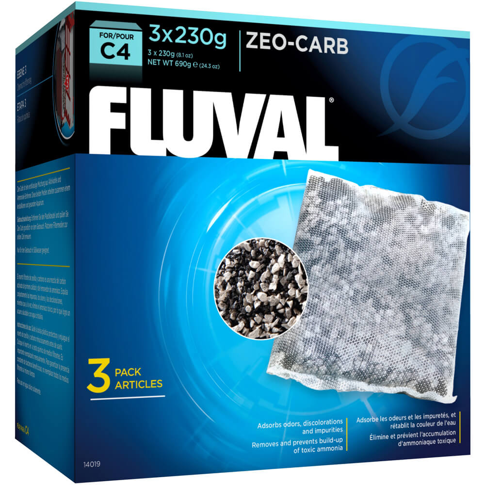 Fluval - Zeo-Carb pour Filtre Série C - Masse Filtrante pour Aquariums
