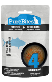 PureBites - Thon, Crevette et Légumes en Bouillon - Complément Alimentaire pour Chats en Sachet