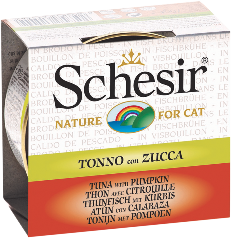 Schesir - Thon et Citrouille en Bouillon - Nourriture Humide pour Chats