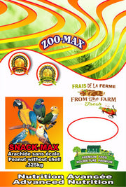 ZOO-MAX Snack-Max Gâteries Oiseaux Arachides Sans Écale 325g