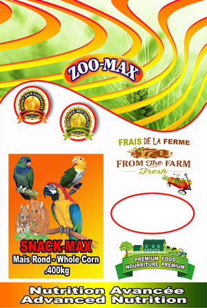 ZOO-MAX Snack-Max Gâteries Oiseaux Maïs Rond 400g