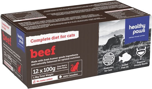 HEALTHY PAWS Chat Boeuf 1.2kg