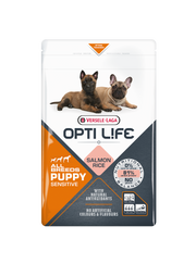 Opti Life - Chiot Sensible Saumon - Nourriture Sèche pour Chiens