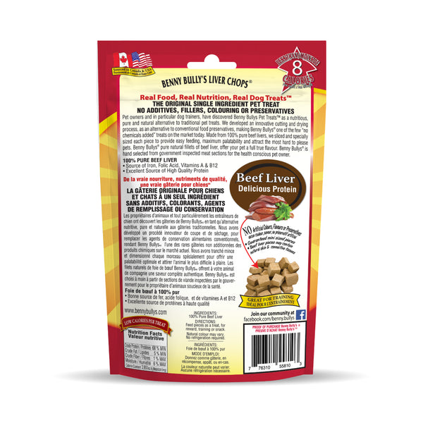 BENNY BULLY'S Gâteries Chien Petites Côtelettes Foie Boeuf 148g