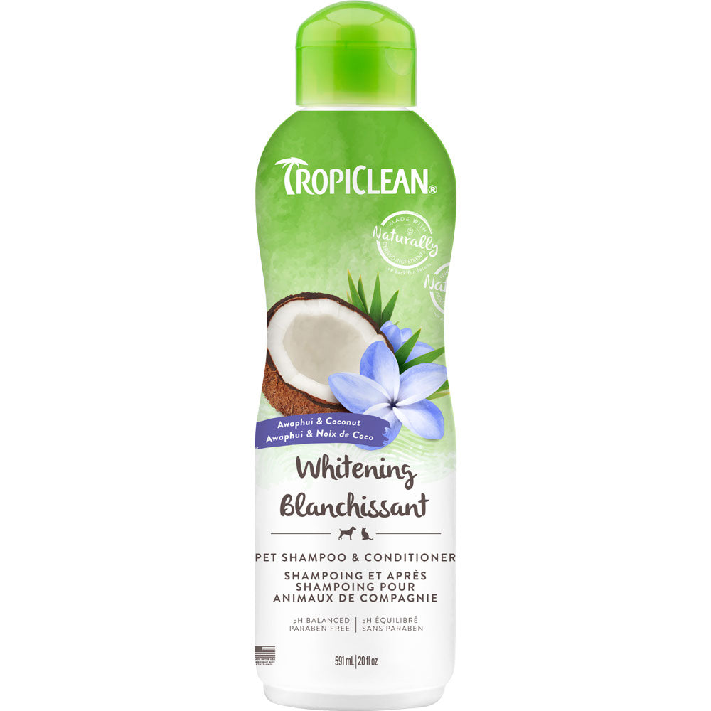 TROPICLEAN Shampoing Blanchissant 20oz