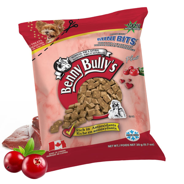 BENNY BULLY'S Gâteries Chien Mini Foie de Boeuf & Canneberges 18g