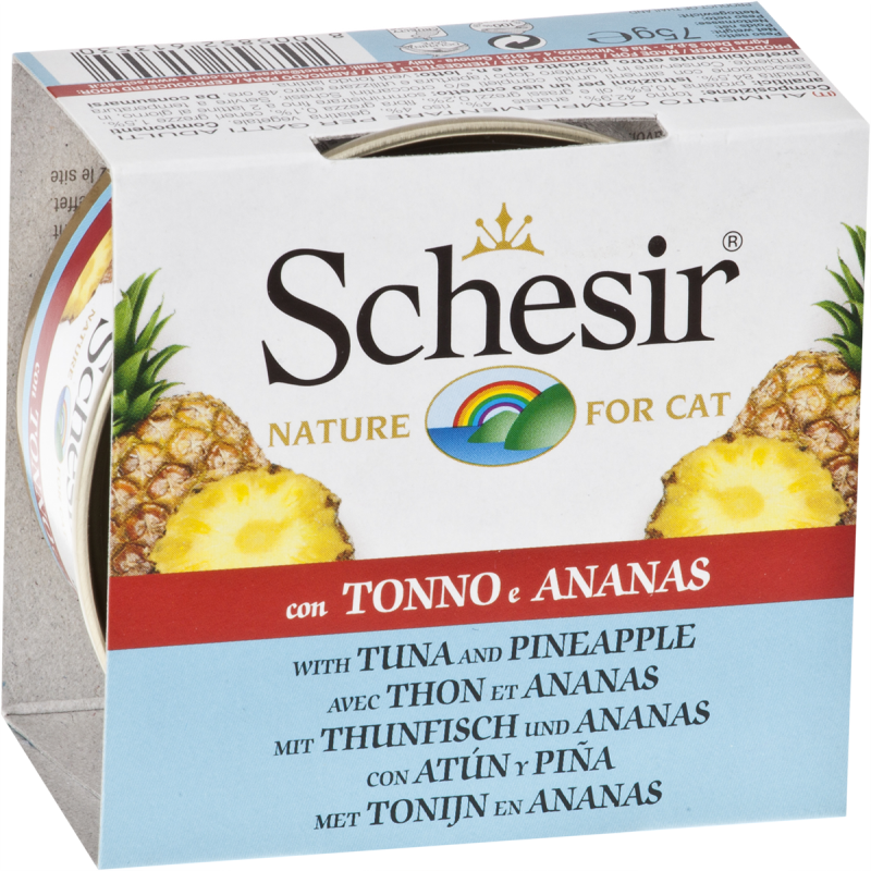 Schesir - Thon et Ananas en Gelée - Nourriture Humide pour Chats