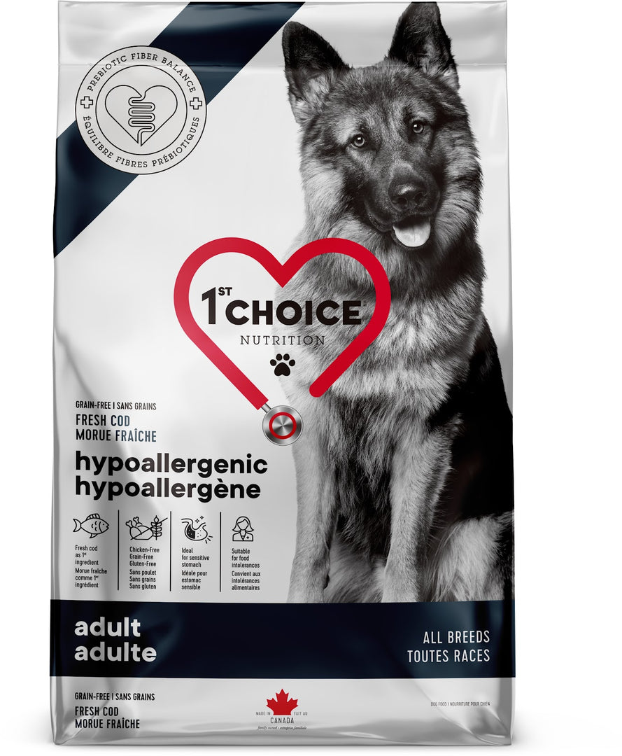 1st CHOICE Chien Hypoallergène Morue SG 2kg