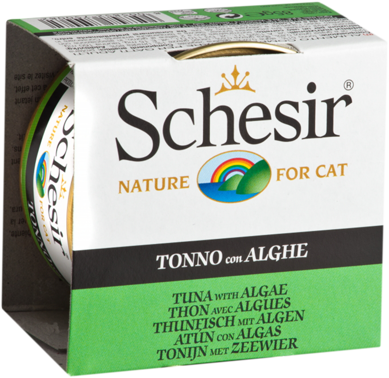 Schesir - Thon et Algues en Gelée - Nourriture Humide Sans Grains pour Chats