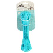 MESSY MUTTS Jouet Totally Pooched Stuff 'N Brush Bâton Bleu