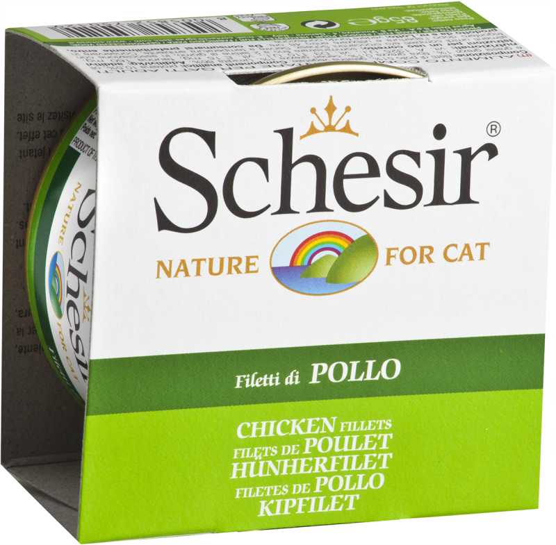 Schesir - Filets de Poulet en Gelée - Nourriture Humide Sans Grains pour Chats