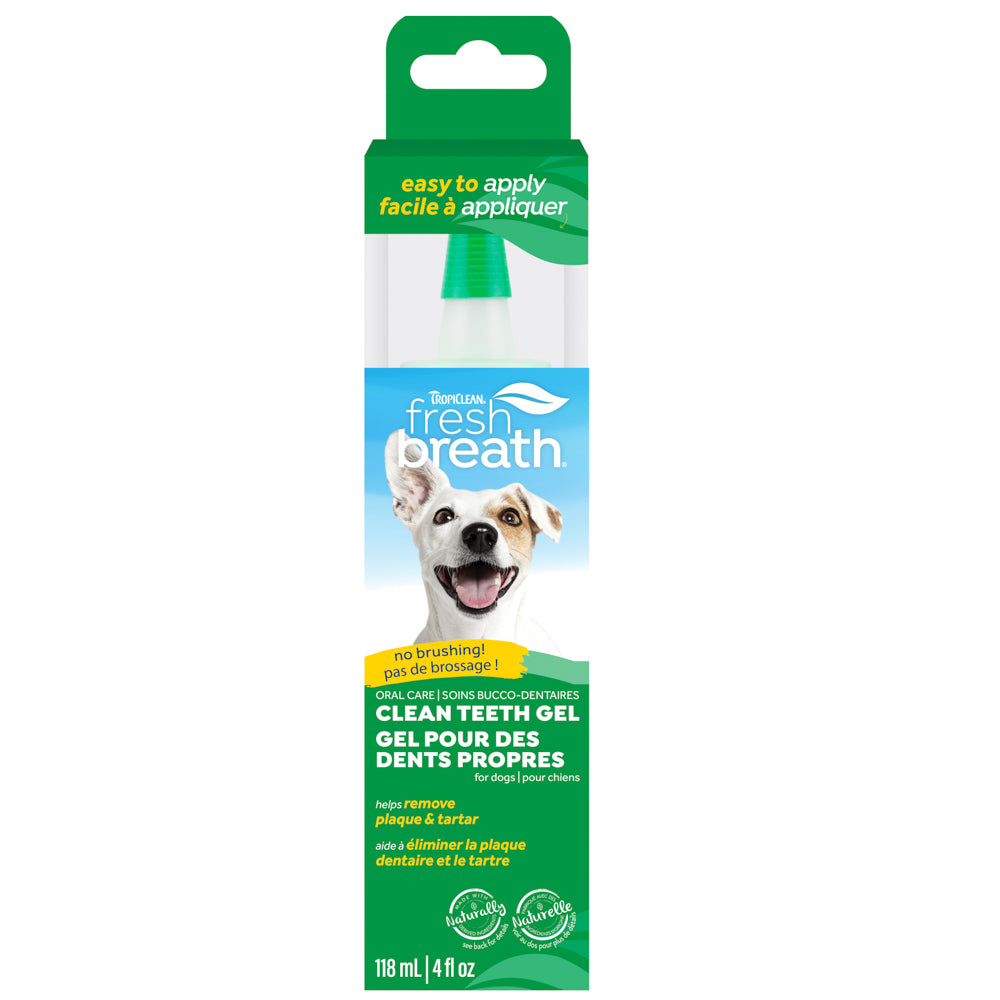 *TROPICLEAN Gel Nettoyant Dents Chien 4oz