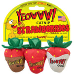Voir l’image dans la galerie, DUCKY WORLD Jouet Chat Trio de Fraises