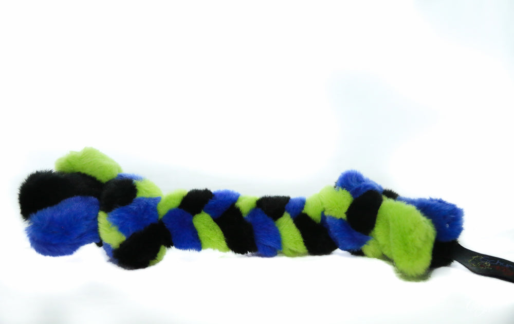 SCHUM-TUG Jouet Chien Petit/Régulier Bleu-Vert & Noir