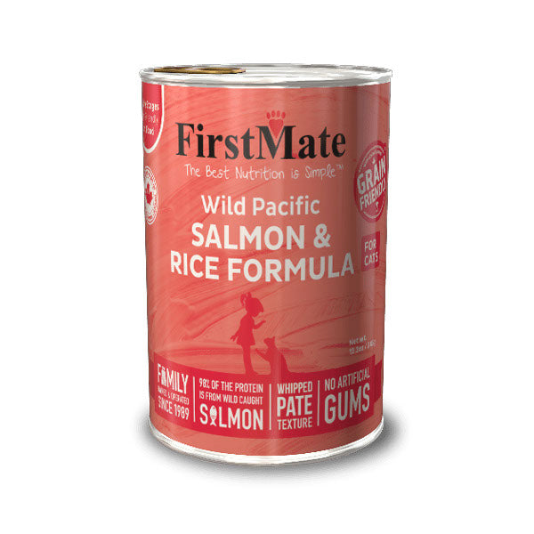FIRSTMATE Chat Pâté Saumon & Riz 345g