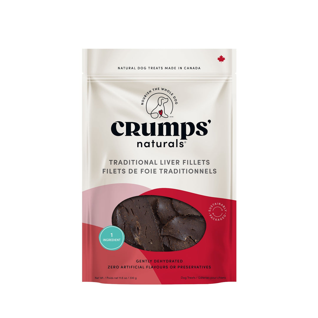 CRUMPS' NATURALS Gâteries Chien Filets Foie Traditionnels 330g
