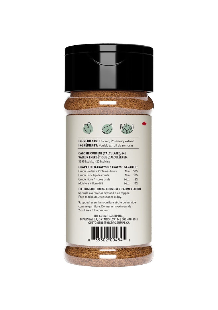 CRUMPS' NATURALS Gâteries Chien Topper Saupoudré Poulet 120g