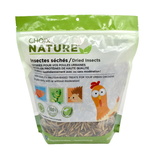 CHOIX NATURE Nourriture Reptiles Insectes Séchées 450g