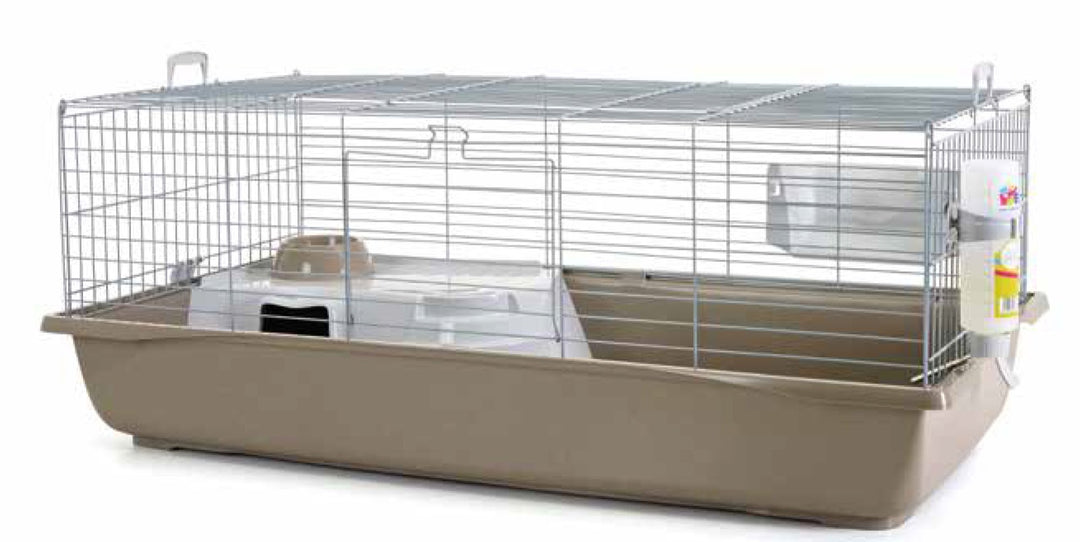 SAVIC Cage Nero 4 pour Cochon d'Inde/Lapin Gris