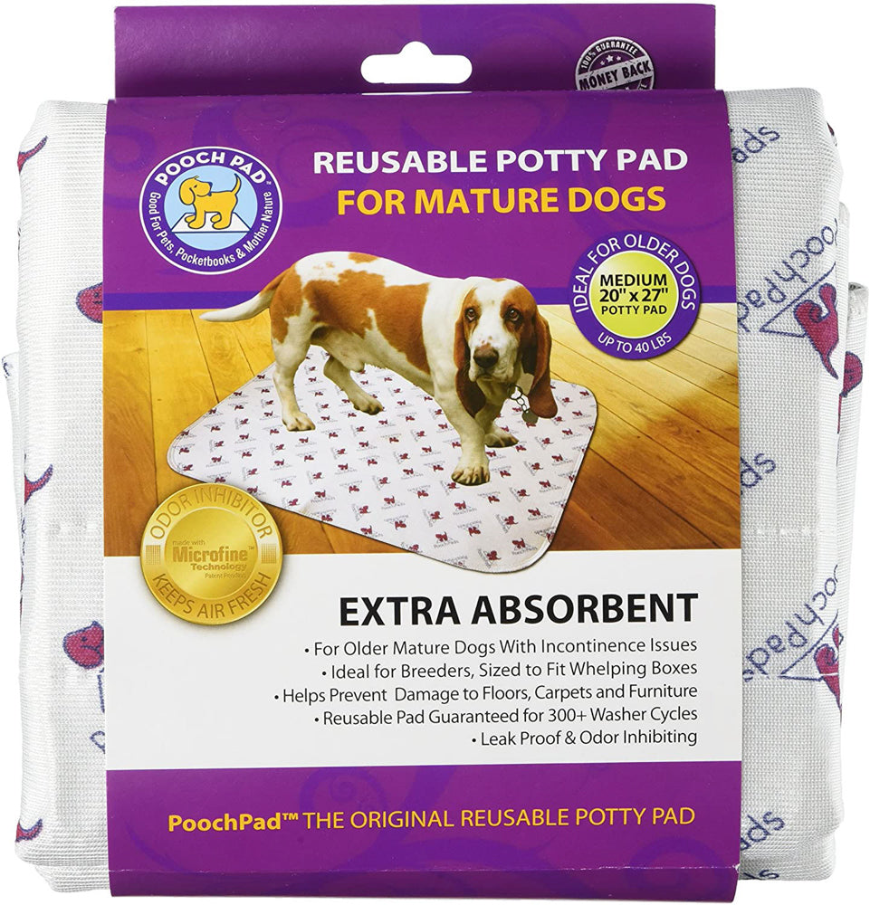 POOCHPAD Pads Lavables M Blanc x1