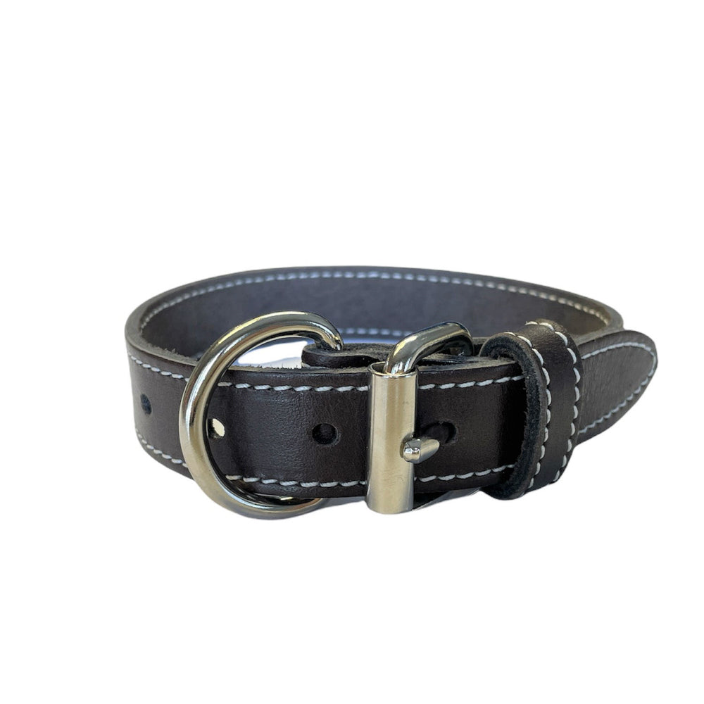 ARIZONA Collier Cuir Simple 1/2x12" Brun