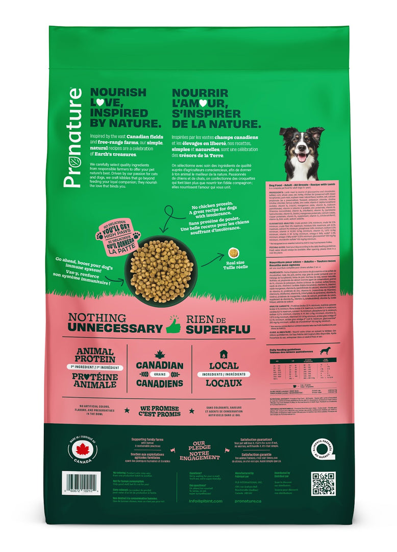 PRONATURE Chien Agneau 18kg