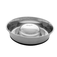 Dogit - Bol Anti-Glouton Antidérapant en Acier Inoxydable - Bol pour Chiens