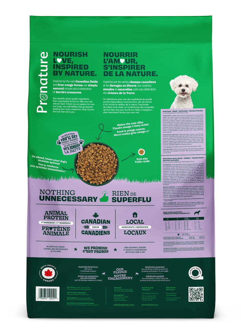 PRONATURE Chien Poulet 11.3kg