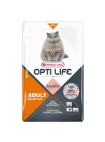 Voir l’image dans la galerie, Opti Life - Chat Adulte Sensible Saumon - Nourriture Sèche pour Chats