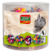 Riga - Jouet Mini Balle en Caoutchouc avec Grelot pour Chats