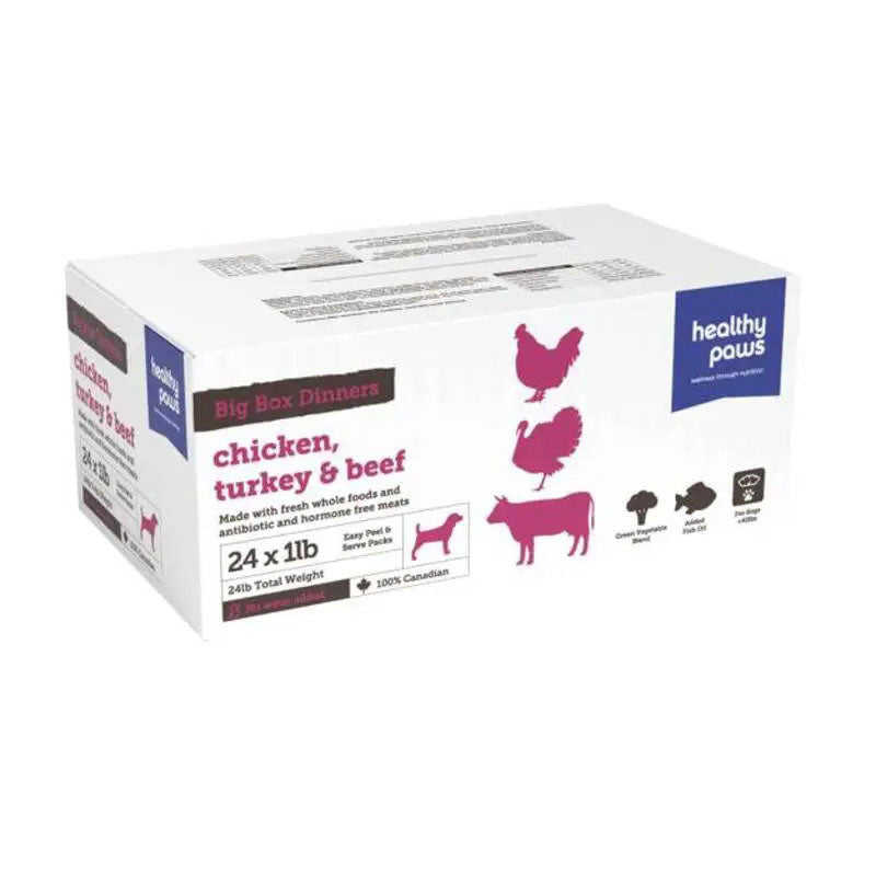 HEALTHY PAWS Chien Poulet, Dinde & Boeuf 10.9kg