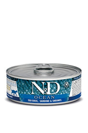 N&D OCÉAN Chat Bar, Sardine & Crevette SG 70g