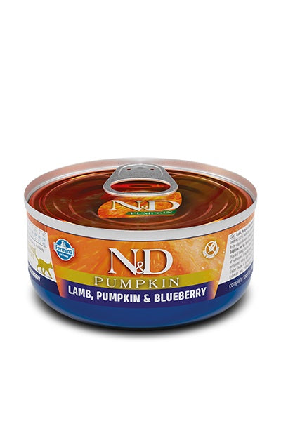 N&D CITROUILLE Chat Agneau SG 70g