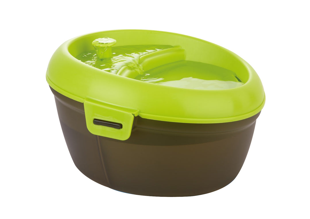 H2O Abreuvoir Fontaine Chien 6L Noir & Vert