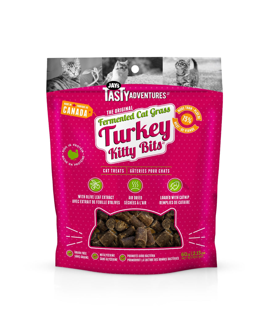 JAY'S KITTY BITS Gâteries Chat Dinde 60g