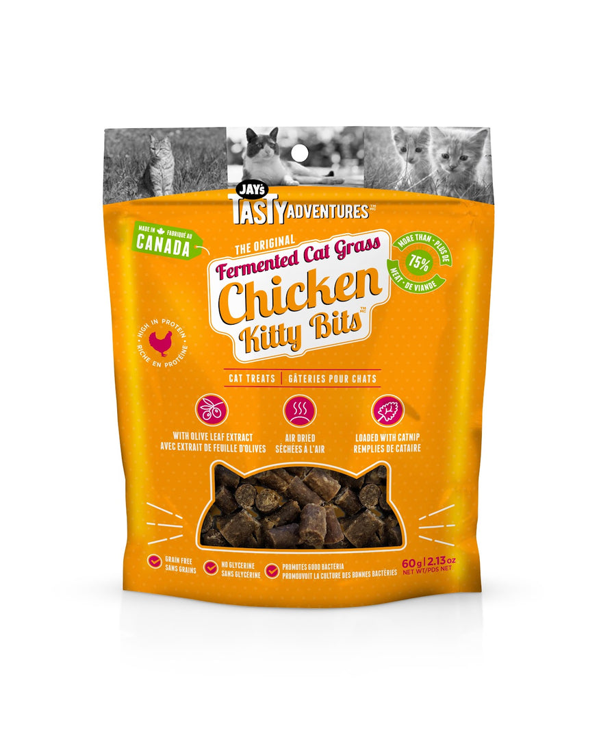 JAY'S KITTY BITS Gâteries Chat Poulet 60g