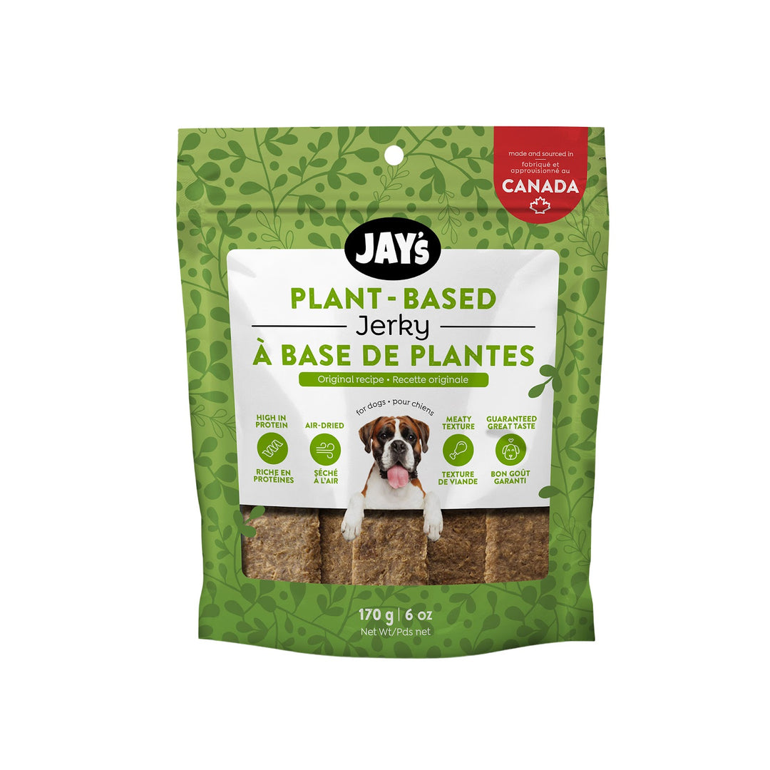 JAY'S TASTY Gâteries Chien Jerky à Base de Plantes 170g