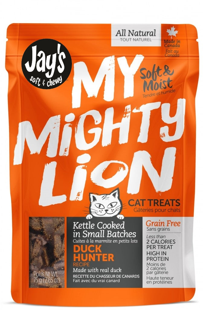 JAY'S MY MIGHTY LION Gâteries Chat Canard 75g