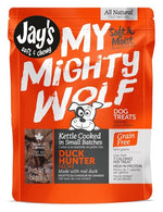 Voir l’image dans la galerie, JAY'S MY MIGHTY WOLF Gâteries Chien Canard SG 454g