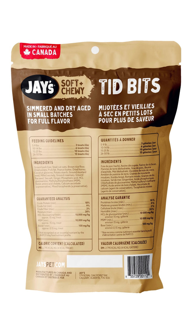 JAY'S TID BITS Gâteries Chien Beurre d'Arachides 200g