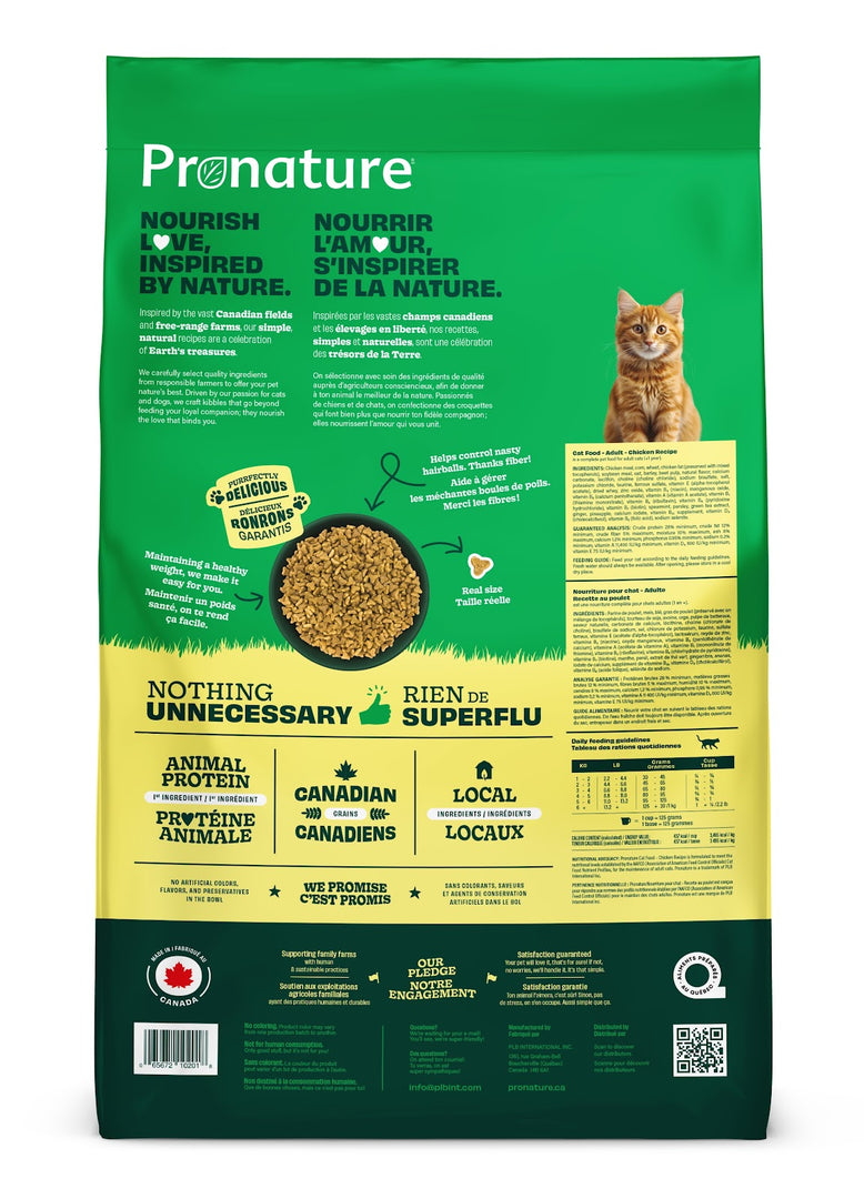 PRONATURE Chat Poulet 10kg