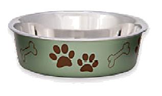 LOVING PETS BELLA Chien Bol Vert Métallique S