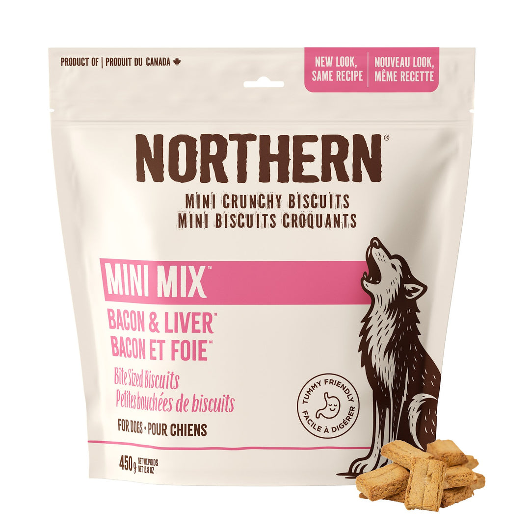 NORTHERN MINI MIX Gâteries Chien Bacon & Foie 450g
