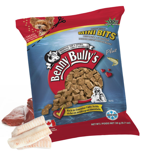 BENNY BULLY'S Gâteries Chien Mini Foie de Boeuf & Poisson Blanc 18g