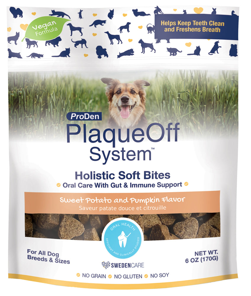 PLAQUEOFF Holistic Gâteries Chien Buccale, Digestif & Immunitaire 170g