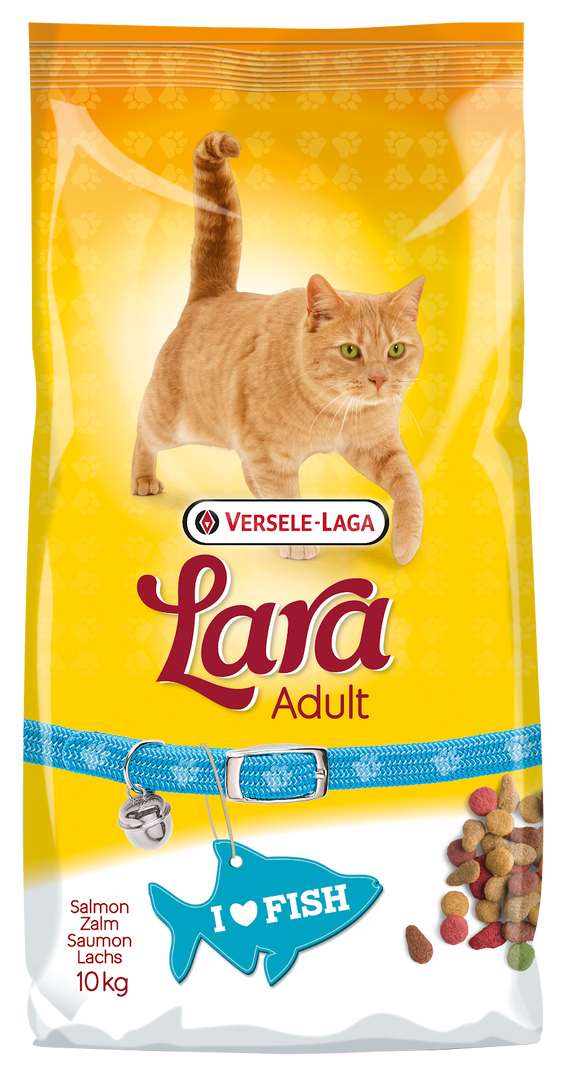 Lara - Chat Adulte Saumon - Nourriture Sèche pour Chats