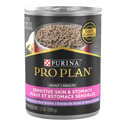 Purina Pro Plan - Peau et Estomac Sensibles, Dinde et Avoine - Nourriture Humide pour Chiens Adultes
