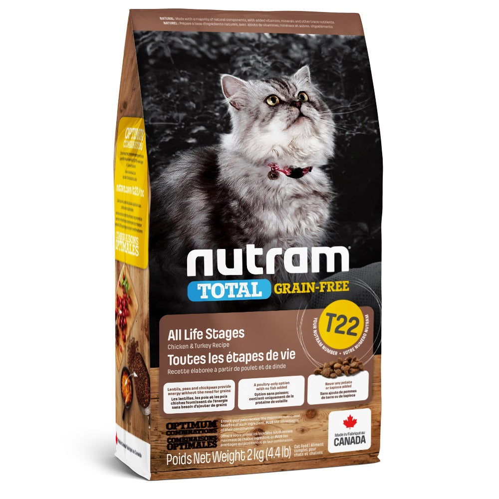 NUTRAM TOTAL (T22) Chat Poulet & Dinde SG 2kg