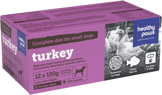HEALTHY PAWS Chien PR Dinde 1.2kg