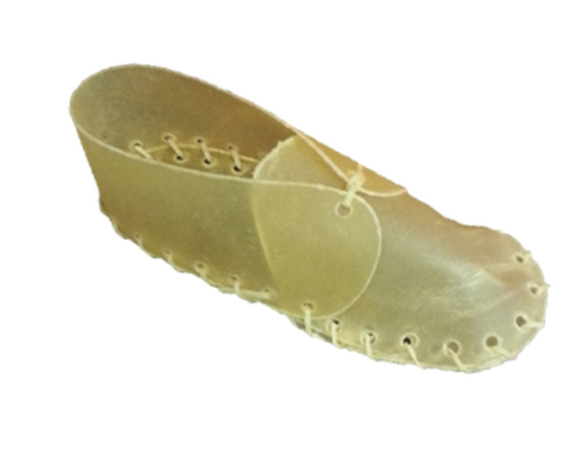 JUNGLEMAX Gâteries Chien Souliers Bruns Lacés en Cuir Brut 2.5"